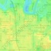 Mapa topográfico Oakhurst, altitud, relieve