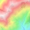 Mapa topográfico Fontaines de Paradis, altitud, relieve