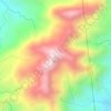 Mapa topográfico Mount Ampawid, altitud, relieve
