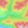Mapa topográfico Lavail, altitud, relieve
