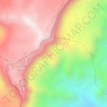 Mapa topográfico Sumera, altitud, relieve