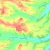Mapa topográfico Hameau de Lagarde, altitud, relieve