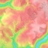Mapa topográfico Le Fraiteux, altitud, relieve
