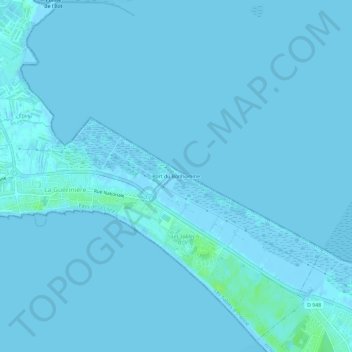 Mapa topográfico Port du Bonhomme, altitud, relieve