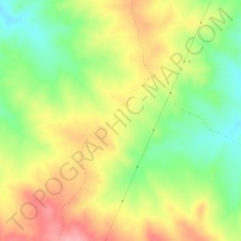 Mapa topográfico El Endrinal, altitud, relieve