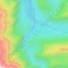 Mapa topográfico Los Queltehues, altitud, relieve