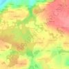Mapa topográfico La Filiais, altitud, relieve