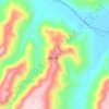Mapa topográfico Jalpan, altitud, relieve