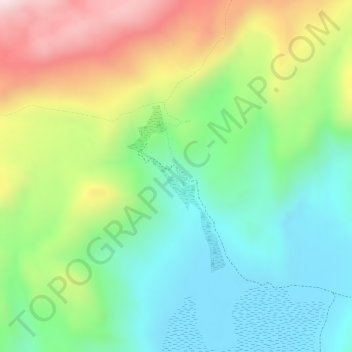 Mapa topográfico Vega de La Botijuela, altitud, relieve