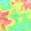 Mapa topográfico Póvoa de Lanhoso, altitud, relieve