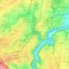 Mapa topográfico Les Réhories, altitud, relieve