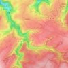 Mapa topográfico Alzen, altitud, relieve