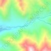 Mapa topográfico Cuestecita, altitud, relieve