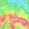 Mapa topográfico Puy du Fraud, altitud, relieve