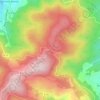 Mapa topográfico Col de la Luère, altitud, relieve