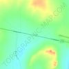 Mapa topográfico Cornudas, altitud, relieve