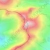 Mapa topográfico Rocher rond, altitud, relieve