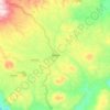Mapa topográfico Isnos, altitud, relieve