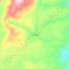 Mapa topográfico La Gorgona, altitud, relieve
