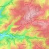 Mapa topográfico Benenberg, altitud, relieve