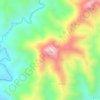 Mapa topográfico 1188, altitud, relieve