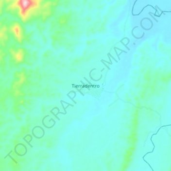 Mapa topográfico Tierradentro, altitud, relieve