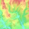 Mapa topográfico Les Merys, altitud, relieve