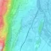 Mapa topográfico La Bâtie, altitud, relieve