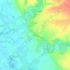Mapa topográfico Les Échelles, altitud, relieve
