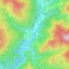 Mapa topográfico Le Village, altitud, relieve