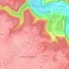 Mapa topográfico Autrebosc, altitud, relieve