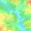 Mapa topográfico Vinet, altitud, relieve