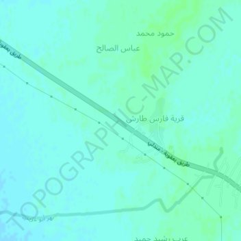 Mapa topográfico Nahr Ibrahim, altitud, relieve