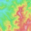 Mapa topográfico Serre du Mont Gros, altitud, relieve