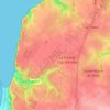 Mapa topográfico Le Presbytère, altitud, relieve
