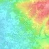 Mapa topográfico Briacé, altitud, relieve