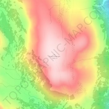 Mapa topográfico Ramundberget, altitud, relieve
