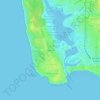 Mapa topográfico Les Marchais, altitud, relieve