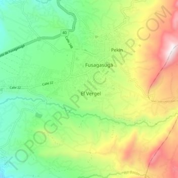 Mapa topográfico Marsella, altitud, relieve