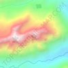 Mapa topográfico Bivouac Peak, altitud, relieve