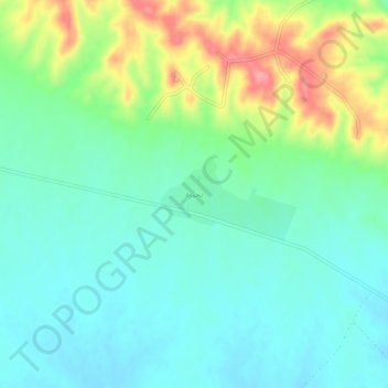 Mapa topográfico Bakhaira, altitud, relieve