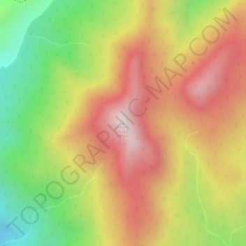Mapa topográfico Mount Silad, altitud, relieve