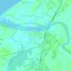 Mapa topográfico Amangonan-Parac parac, altitud, relieve