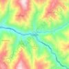 Mapa topográfico Uramita, altitud, relieve
