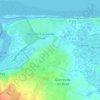 Mapa topográfico Merville, altitud, relieve