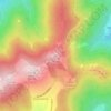 Mapa topográfico Crêt de l'Œillon, altitud, relieve