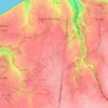 Mapa topográfico La Croix Bigot, altitud, relieve