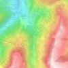 Mapa topográfico Le Perthuis, altitud, relieve