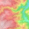 Mapa topográfico Le Mazel, altitud, relieve