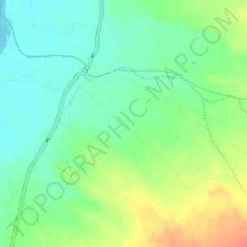 Mapa topográfico Casa Teja, altitud, relieve